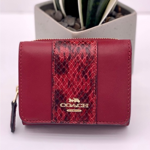 Coach Small Trifold Wallet In Colorblock - Picture 2 of 13